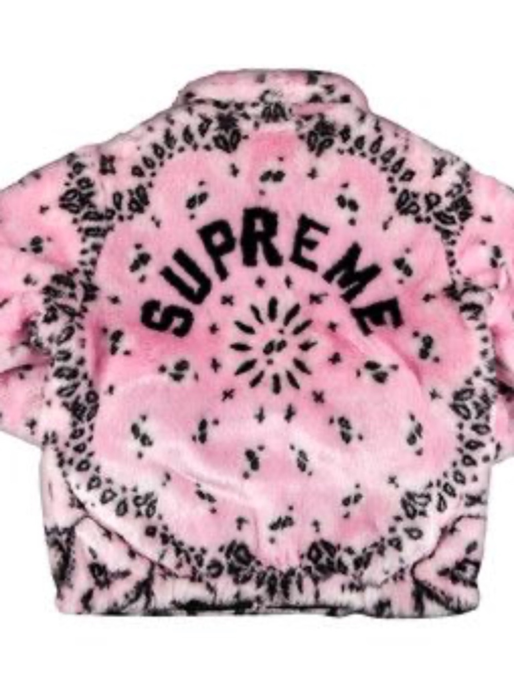 Supreme pink bandana coat